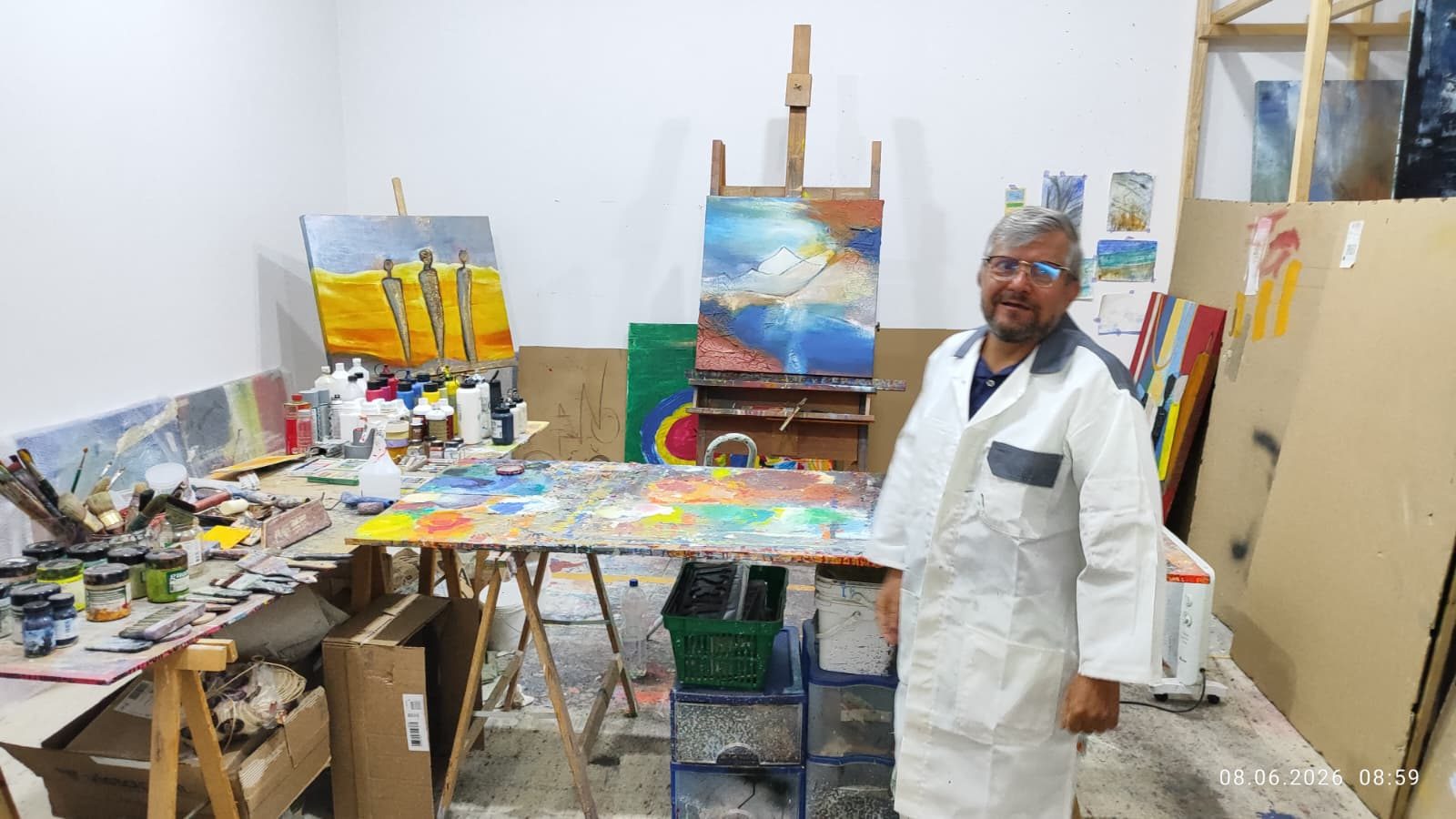 Kunstwerke im Atelier Schocherswil