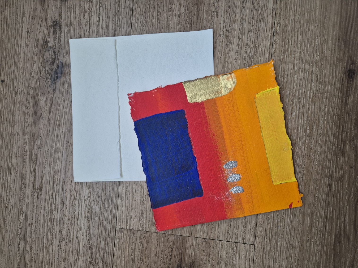 Art-Card Aufklappbar – Handgeschöpftes Papier von Roland Stieger