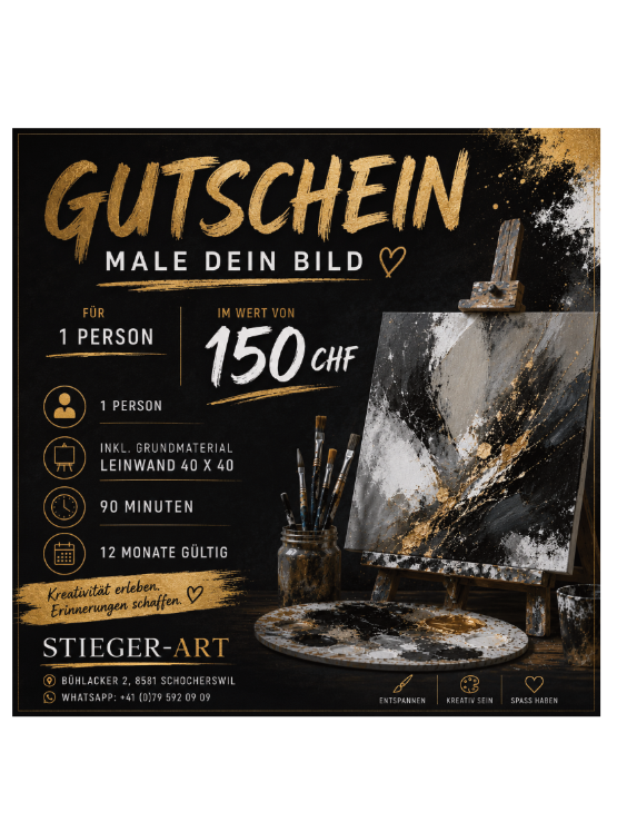 Geschenk-Gutschein CHF 150